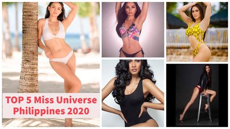 Top 5 Miss Universe Philippines 2020 Jannmell YouTube