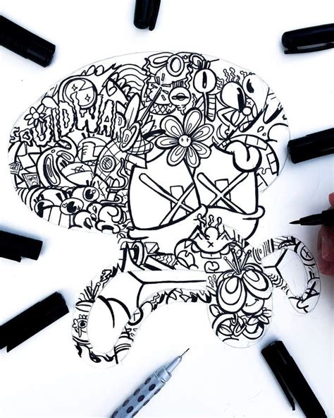 Gawx Art On Instagram Working On My Crazy Squidward Doodle 🍍 I