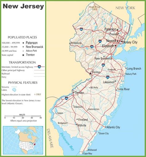 New Jersey Highway Map