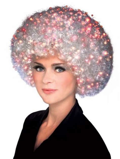 The Stylish Design Of Our Rubies Fiber Optic Afro Wig