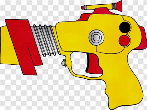 Gun Clip Art Yellow Water Cartoon Laser Guns Trigger Transparent Png