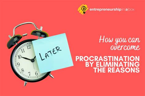 How To Overcome Procrastination Productivity