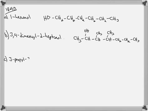 Solveddraw The Structure For Each Alcohol A Cyclopentanol B 4