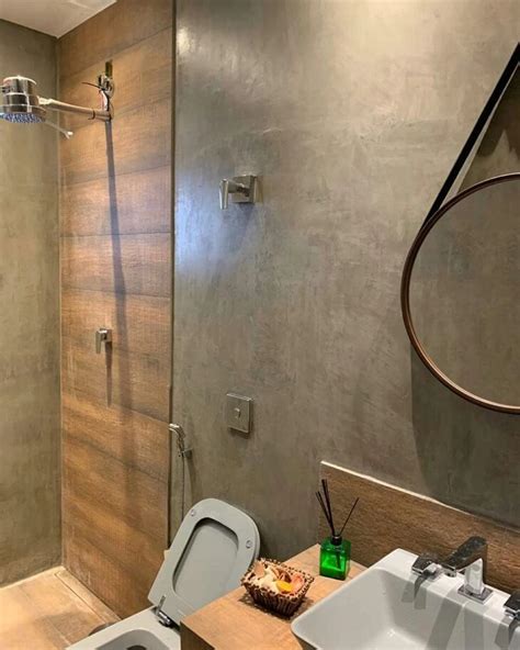Banheiro Com Cimento Queimado Fotos Para Apostar Na Tend Ncia