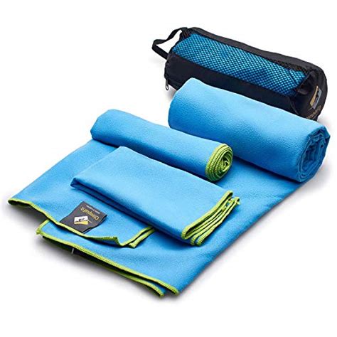 Sfee Microfiber Sport Travel Towel Set 32″ X 16″ Quick Dry Absorbent Compact Lightweight Soft