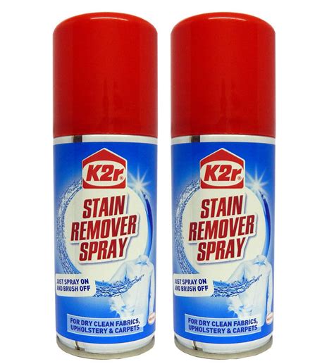 Pack Of 2 X K2r Dry Clean Spot And Stain Remover Sprays 100ml Spray On