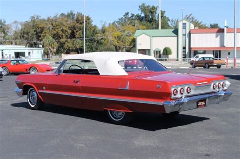 1963 Chevrolet Impala 409 Convertible Ac 4 Speed 0 Red Convertible