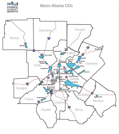Atlanta City Council District Map Maping Resources