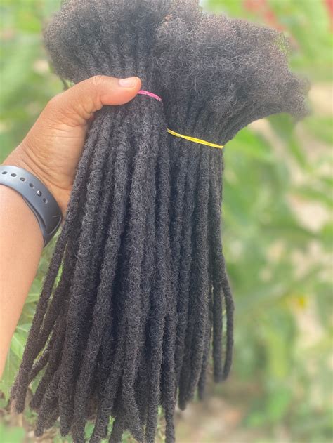 Extensions Human Hair Dreadlocks Extensions 100 Afro Kinky Etsy France
