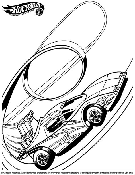 Hotwheels Coloring Printable For Kids Coloring Library