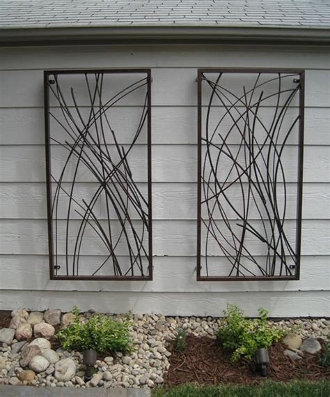 20 Collection Of Abstract Outdoor Metal Wall Art Wall Art Ideas