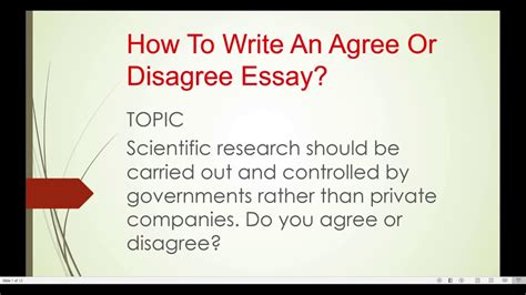 Ielts Writing Tips How To Write An Agree Or Disagree Essay Youtube