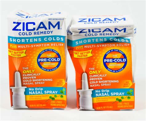 2 Zicam Cold Remedy No Drip Nasal Spray 5oz Multi Symptom Relief 11