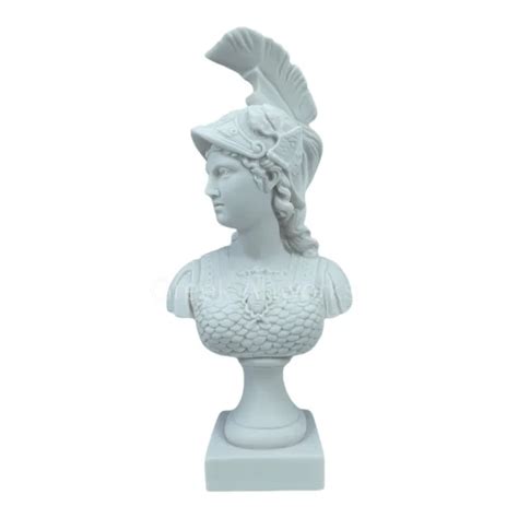 Athena Minerva Bust Head Greek Roman Goddess Cast Marble Sculpture Statue Picclick