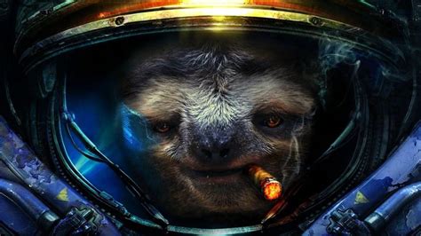 2560x1440 Space Sloth Rwallpaper Astronaut Illustration Sci Fi