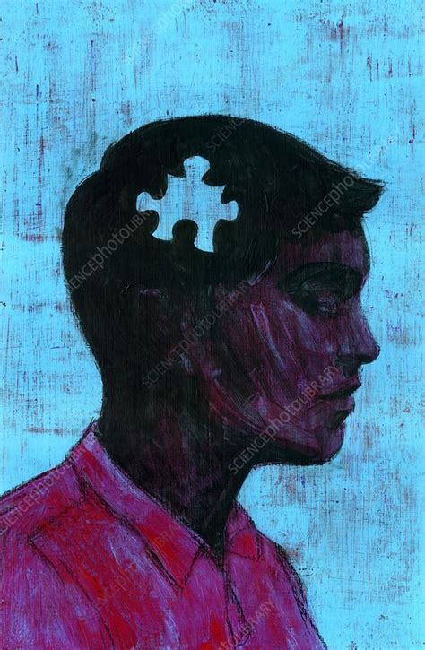 Illustration Of Man With Missing Piece Of Jigsaw Stock Image F019
