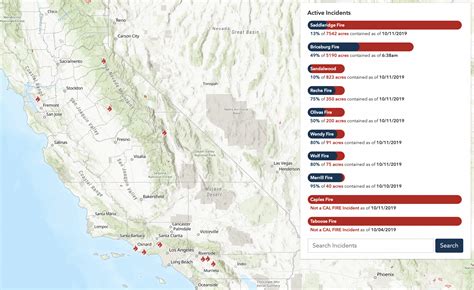 California Wildfire Map Updates On The Fires Burning