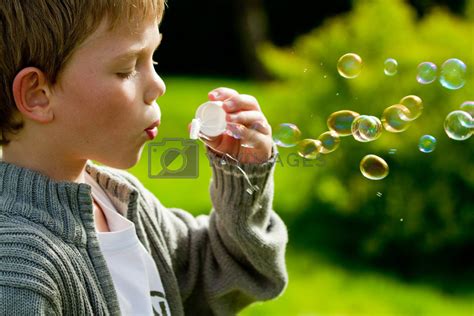 Blowing Bubbles By Chrisroll Vectors And Illustrations Free Download Yayimages
