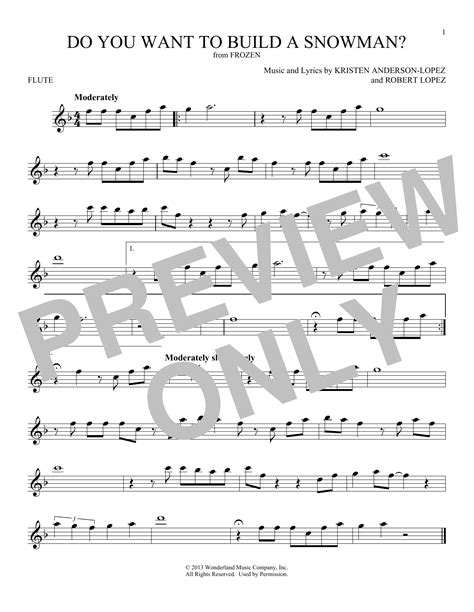 Do You Want To Build A Snowman From Frozen Sheet Music Kristen