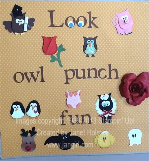Jan Girl Stampin Up Tool Tuesday Owl Punch Ideas
