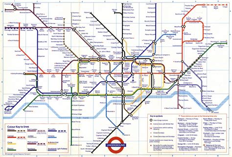 Transit Maps Photo Historical Map 1985 London Tube Map