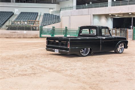 Bagged 66 Ford F 100 With A Crown Vic Front Clip On 24s