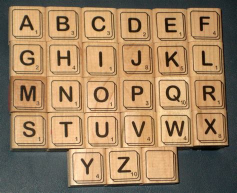 Scrabble Tile Distribution And Point Values Coloring Pages Coloring Pages