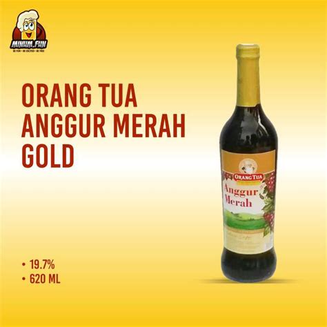 Jual Anggur Merah Gold Cap Orang Tua 620 Ml Di Seller Warjo Grosir