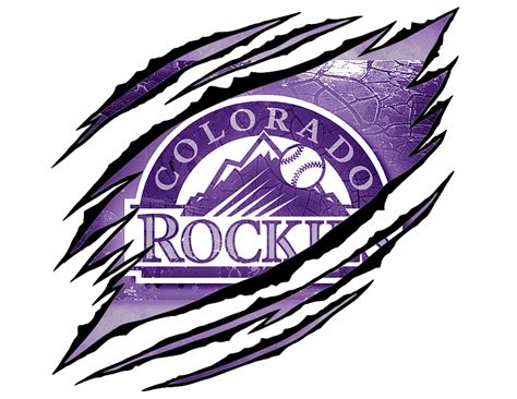 Colorado Rockies Ripped Png  Logo Etsy