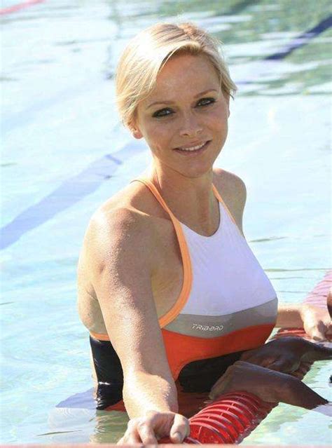 The Most Beautiful Female Swimmers Princess Charlene Female Swimmers Charlene Of Monaco