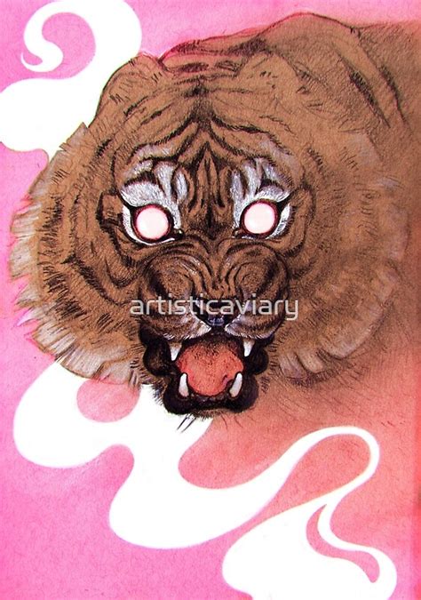 Pink Tiger By Artisticaviary Redbubble