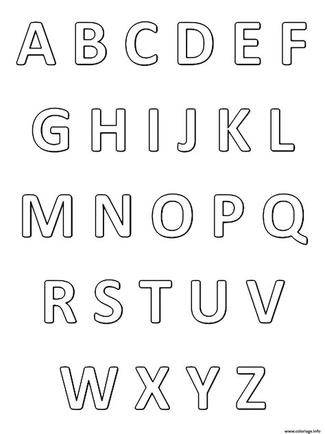 Coloriage Alphabet Facile Dessin Gratuit A Imprimer Images Sexiz Pix
