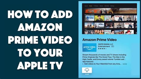 Add Amazon Prime To Apple Tv App