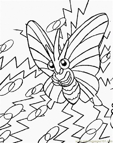 Bug Type Pokemon Coloring Pages