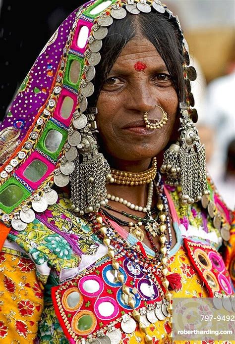 Smiling Lambani Gypsy Woman With Stock Photo