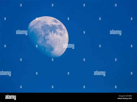 Moon At Daytime Stock Photo Alamy
