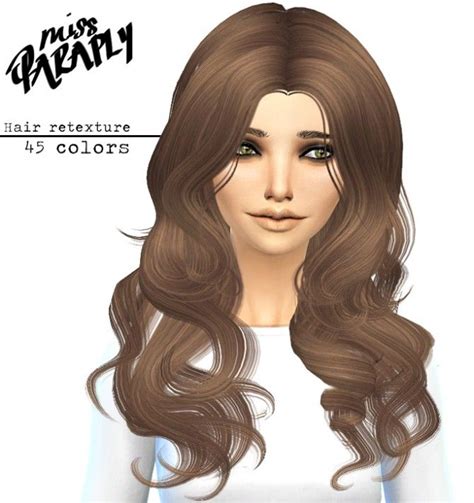 Hair Retexture 45 Colors At Miss Paraply Sims 4 Updates Sims 4