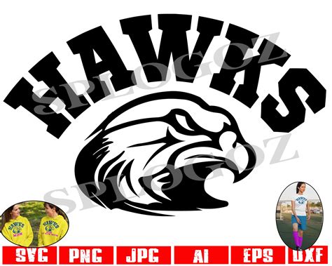 Hawks Svg Hawk Svg Mascot Hawk Png Digital Download Svg Etsy Israel