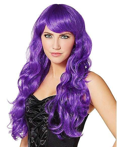 Purple Curls Wig Purple Wig Blue Wig Frontal