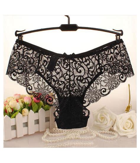 Buy Women S Sexy Sheer Floral Lace Mid Rise Thong Panties Briefs Erotic