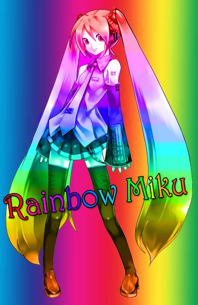 Rainbow Miku By Bubblepie1000 On Deviantart