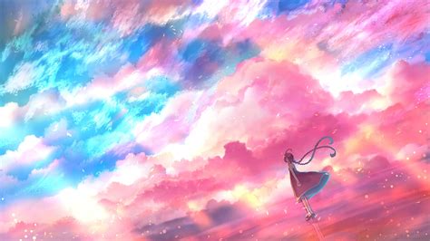 Pink 4k Anime Sky Wallpapers Wallpaper Cave