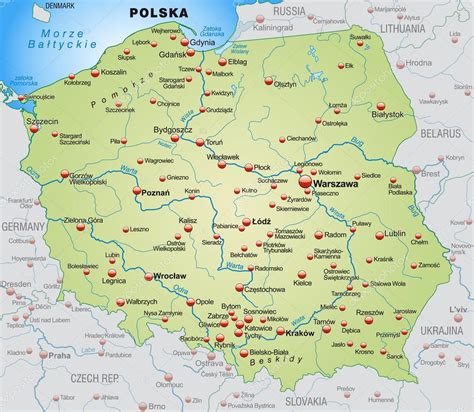 Mapa Polski Stock Vector By ©artalis 40921245
