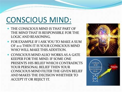 Subconscious Vs Conscious