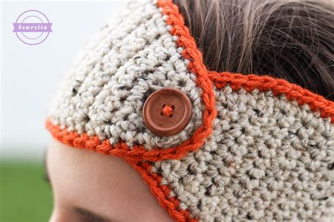 Crochet Pumpkin Spice Headband • Sewrella