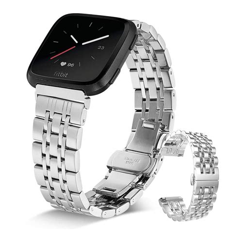 Stainless Steel Band Compatible For Fitbit Versaversa 2 Versa Lite