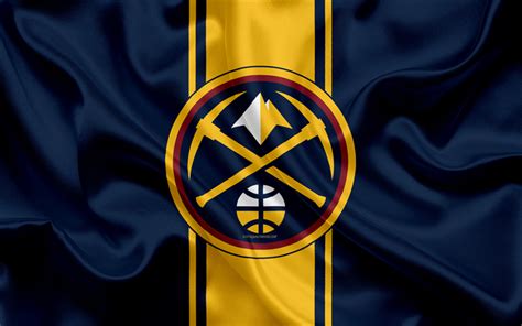 Download Wallpapers Denver Nuggets 4k Nba New Logo 2018 Silk