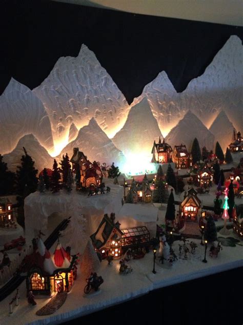You can collect them over the years, and your. My Dept 56 North Pole Christmas Village lit up at night. I ...