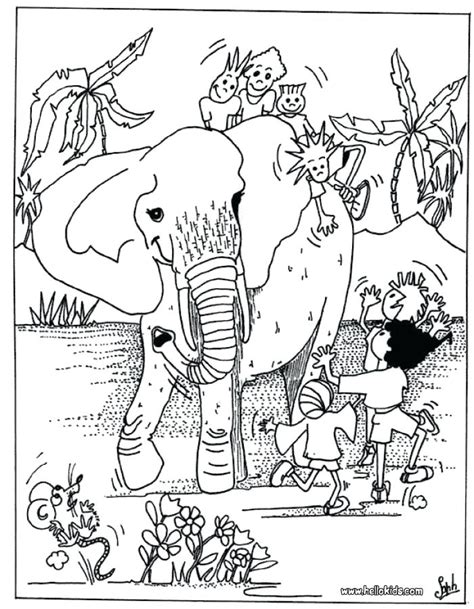 Difficult Hard Elephant Coloring Pages Mastigacao