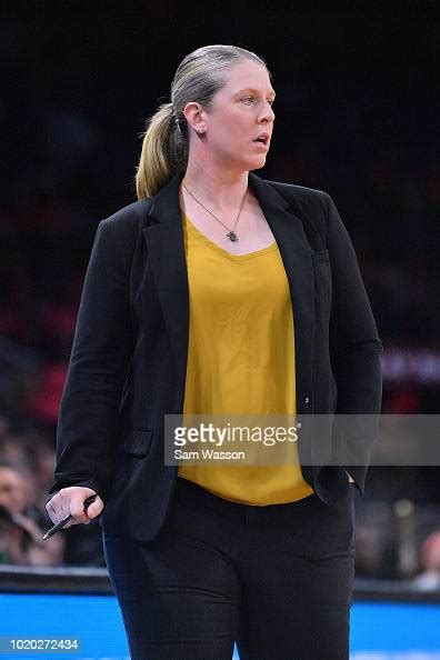 Head Coach Katie Smith Of The New York Liberty Looks On During Her